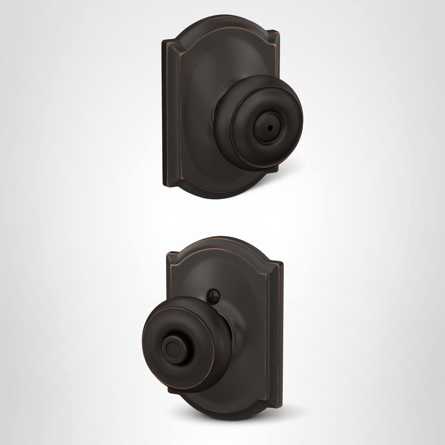 Schlage F51A GEO 716 CAM Georgian Door Knob with Camelot Trim